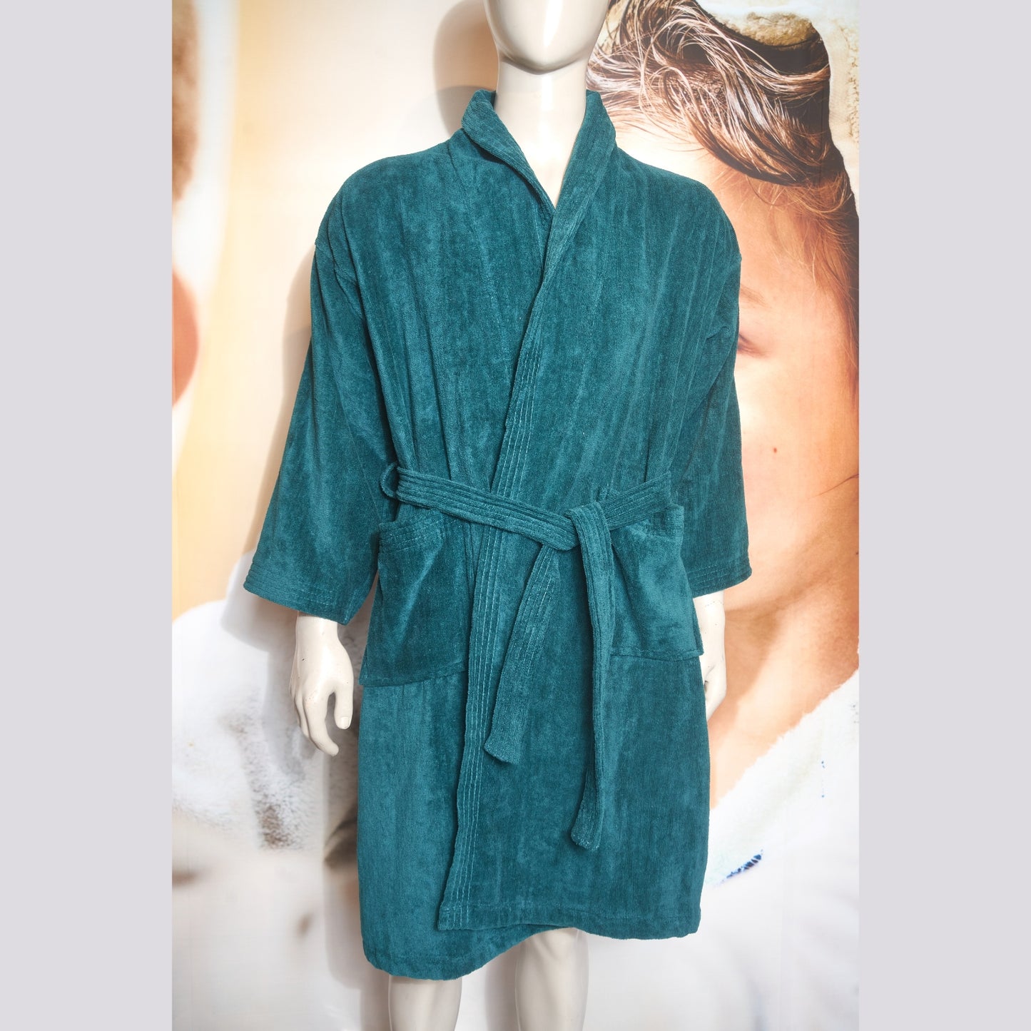 Velour Green Bathrobe