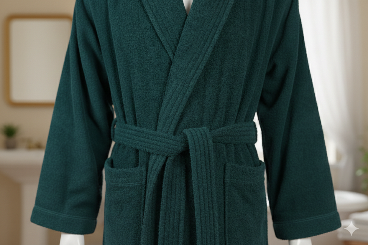 Velour Green Bathrobe